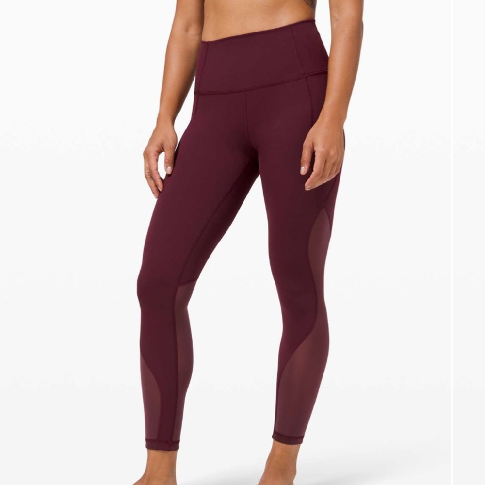 Lululemon Wunder Under High-Rise Tight 25" *Chiffon Mesh